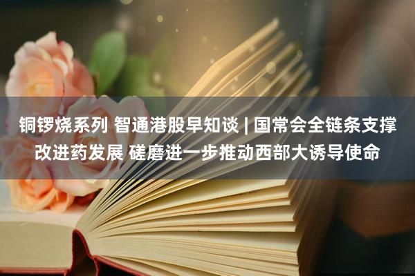 铜锣烧系列 智通港股早知谈 | 国常会全链条支撑改进药发展 磋磨进一步推动西部大诱导使命