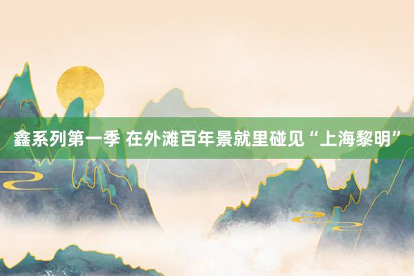 鑫系列第一季 在外滩百年景就里碰见“上海黎明”